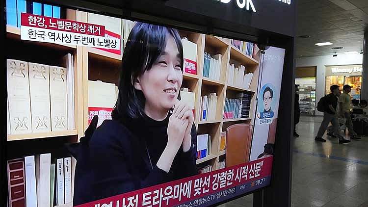 South Koreans joyful; Han Kang wins Nobel Prize for literature