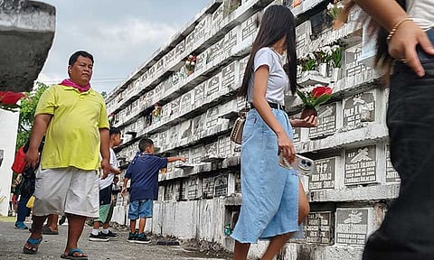Visitors began arriving at Wireless Public Cemetery along Fr. Selga Street in Davao City on Thursday afternoon, October 31, 2024, in anticipation of All Saints' Day and All Souls' Day on November 1 and 2.