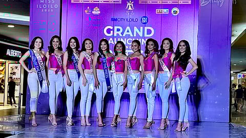 Miss Iloilo 2025 candidates pose for the media during the grand launch and press presentation held on November 23, 2024. Miss Iloilo – Jaro, Miss Iloilo – Maasin, and Miss Iloilo – Molo were named Darling of the Press for their outstanding poise and intelligence. (Photo by Leo Solinap)