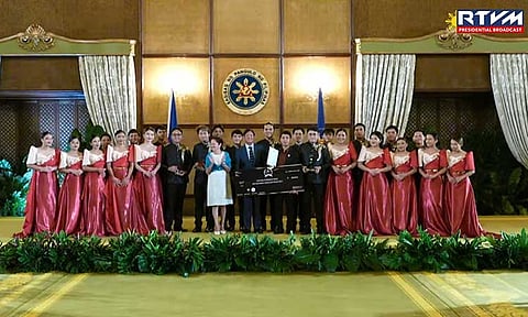 The University of Mindanao Chorale (UMC) was awarded the Gintong Parangal 2024 at Malacañang Palace on November 24, 2024, in recognition of their exceptional achievements.