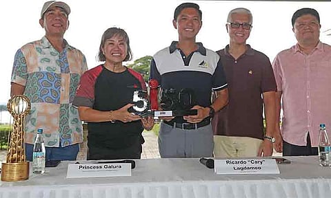 From left to right, Noel Daquioag of Davao Del Norte Tourism Office, Princess Galura, president and general manager of Sunrise Events Inc. a part of the IRONMAN Group, Ricardo “Cary” Lagdameo, president of Damosa Land, Jose Manuel “JM” Lagdameo, vice president of Kensington Ventures Inc. and Business Development of Anflocor, and Island Garden City of Samal (Igacos) Mayor Al David T. Uy launch the Damosa Land Samal 5150 Triathlon during a press conference recently.