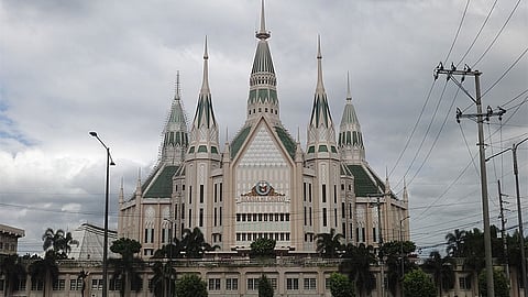 Central temple of Iglesia ni Cristo along Commonwealth Avenue, Quezon City.