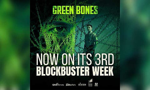 Following its success at the 50th Metro Manila Film Festival (MMFF), GMA Network’s critically acclaimed and heart-wrenching drama Green Bones continues to enthrall moviegoers during its third blockbuster week across the nation.