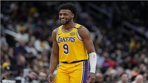 Bronny James hugot ang pag-andam 
sa 2nd season