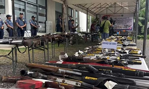 The Police Regional Office-Davao Region (PRO-Davao) confiscated 881 loose firearms as part of its intensified campaign against the spread of illegal weapons. These firearms, seized between September 24, 2024, and February 9, 2025, were presented on Wednesday, February 12, at Camp Sgt. Quintin M. Merecido in Buhangin, Davao City.