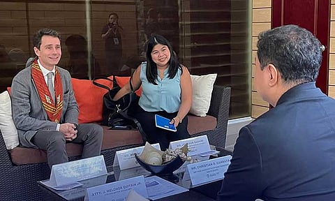 British Embassy Political Counsellor Andrew Bowes met with Davao City Vice Mayor J. Melchor B. Quitain Jr. on Feb 17, 2025, in Davao City to discuss local priorities and potential cooperation.