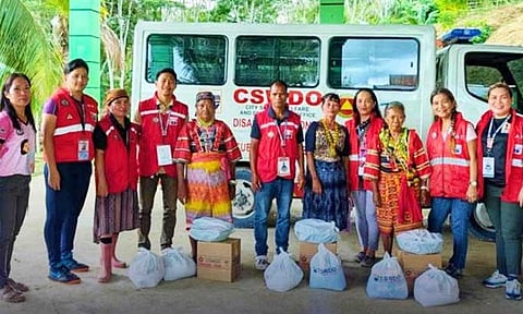 The City Government of Davao, through the City Social Welfare and Development Office (CSWDO), gave assistance to the 51 families affected by the landslide at Sitio Kiman-anao, Barangay Salapawan, Paquibato District.