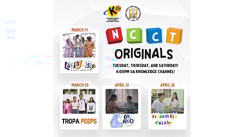 NCCT, Knowledge Channel Foundation launch 4 new shows for Filipino Youth