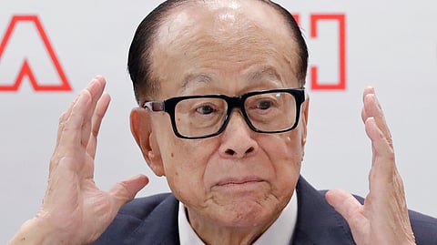 Hong Kong tycoon Li Ka-shing, chairman of CK Hutchison Holdings company (AP Photo)