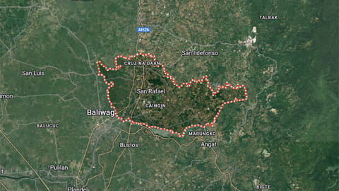 San Rafael, Bulacan map