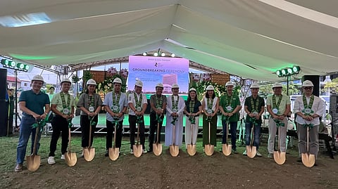 Top executives of YHEST Realty, Cebu Landmasters Inc., and De La Salle University lead the DGT Cultural Center groundbreaking, set to house the DLSU Villa-Abrille Center for Professional Development, also known as the DLSU Villa-Abrille Micro Campus. 