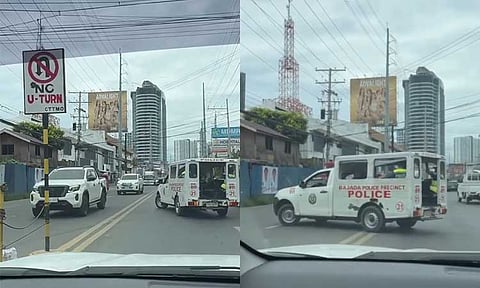 A viral video captured a Davao City Police Office (DCPO) vehicle making an illegal U-turn along J.P. Laurel Avenue. DCPO has launched an investigation and assured that officers involved will face appropriate sanctions if found guilty of violating traffic regulations without a valid justification.