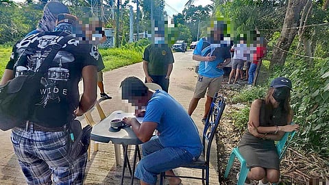 Alias Kathlyn, a high-value drug suspect listed in the Regional Target Priority List, was arrested in Barangay Poblacion A, Dueñas, Iloilo, on April 6, 2025, during a buy-bust conducted by the Provincial Drug Enforcement Unit of the Iloilo Police Provincial Office. Authorities seized suspected shabu worth P1,088,000. (Photo courtesy of Iloilo Police Provincial Office)