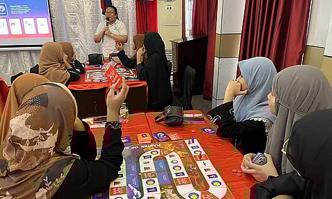 Students and teachers from nine Islamic schools in Davao City, Cagayan de Oro, and Zamboanga gathered during a program organized by Pru Life UK on Saturday, April 5, 2025, at Sunny Point Hotel. 