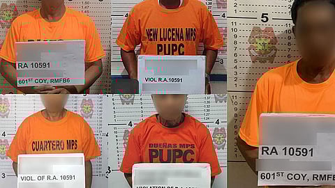 9 firearms, grenade seized in 5 anti-illegal gun operations