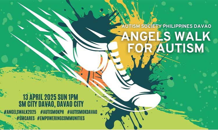 Around 2,000 participants are expected to join the annual Angels Walk for Autism, which will take place on April 13, 2025, at SM City Davao to commemorate World Autism Month, according to an official from the Autism Society Philippines (ASP).