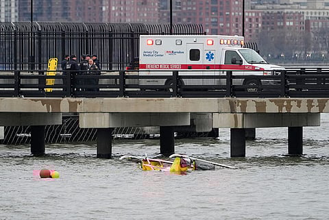 NYC sightseeing helicopter plunges into river, killing 6, including family of Spanish tourists