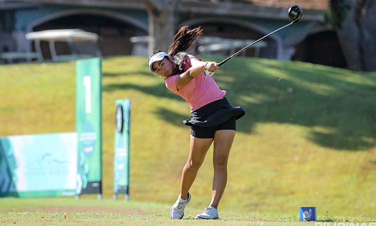 GIRLS 15-18 CHAMPION. Levonne Tallion pulls through on the second playoff hole with a par to snare the girls’ 15-18 championship at Eagle Ridge Golf and Country Club's Norman course here on Thursday, April 10, 2025.