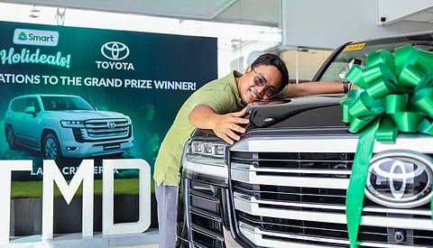 Cebuano breadwinner wins brand new car in mobile phone firm's Holideals 

