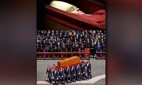 The funeral, which  news media say  “turned Rome into the center of the world” and whose ceremony “held a moral mirror to modern politics.”