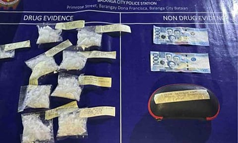 DRUG HAUL. Some of the suspected shabu seized from two police buy-bust operations in Abucay and Balanga City in Bataan on April 26 and 27, 2025. The Police Regional Office 3 on Monday (April 28) said three suspects were also arrested in the operations. (Photo courtesy of Bataan Police Provincial Office)