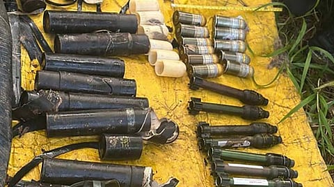 ZAMBOANGA. Security forces have recover explosives cache of the New People’s Army (NPA) in Sigacad, Bayog, Zamboanga del Sur on Sunday, May 4, 2025. The cache contained 10 rifle grenades and 11 ammunitions for caliber 40-millimeter grenade launcher. (SunStar Zamboanga)