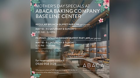 Abaca Baking Company – Baseline Center celebrates Mother’s Day with a feast from the heart 