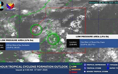 (Grabbed from PAGASA's Facebook page)