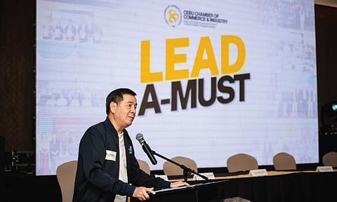 PRESIDENT. Jay Yuvallos, Cebu Chamber of Commerce and Industry.