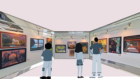 Kanhi-Ay exhibit: Where students artists look back to move forward