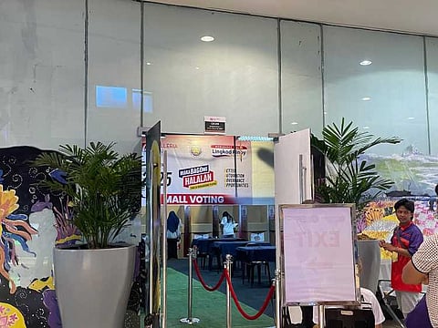 Mall voting at Robinsons Galleria Cebu.
