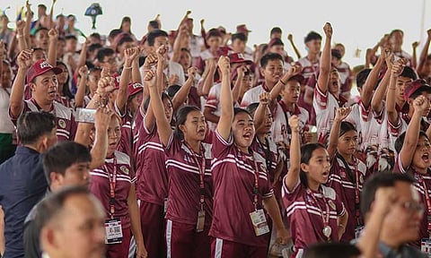 PALARO-READY. Members of the Davao Region Athletic Association (Davraa) Eagles are set to compete in the Palarong Pambansa 2025, happening from May 24 to June 2 in Laoag City. A send-off Mass was held Friday morning, May 16, at Mintal Elementary School, attended by Department of Education (DepEd) regional director Allan Farnazo.