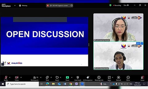 Keynote speakers included ARTA Better Regulations Division Chief Paul Erwen Parreno and Assistant Division Chief Karizza Mae Paredes.