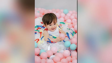 TURNING ONE. Saige Eliana turns a year old and celebrates it dressed as a cupcake at her bakery-themed party. 