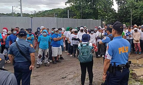 DEMOLISYON SA ARROYO COMPOUND. The Davao City Police Office (DCPO) reported that around 400 families were affected by a demolition operation covering roughly 3 hectares in the Upper and Center Arroyo Compound, Matina Pangi, Davao City, where an estimated 80 houses stood, on Friday morning, May 23, 2025.