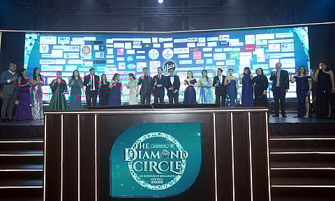 Watsons Philippines executives and brand partners raise a celebratory toast at the Watsons Health, Wellness, and Beauty (HWB) Awards 2025, marking another year of strong collaboration and shared success.