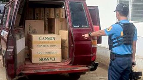 Cops seize P740,000 shipment of smuggled cigarettes in Jolo