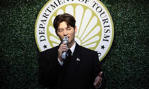 South Korean actor and singer Seo In-guk, appointed the Philippines’ Celebrity Tourism Ambassador for South Korea on Feb. 21, 2025. (PNA photo by Yancy Lim)