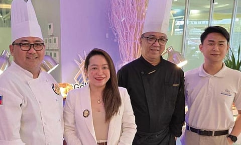 TEAM. From left: Sous chef Alvin Eleccion, general manager Ritchel Bojos, executive chef Allan Monungolh and marketing & communications manager Ian Jonathan Plando.
