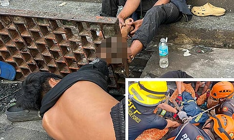 Bukton naungot sa drainage grills