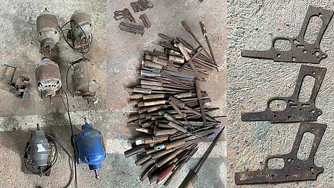 Barangay official surrenders firearm-making tools