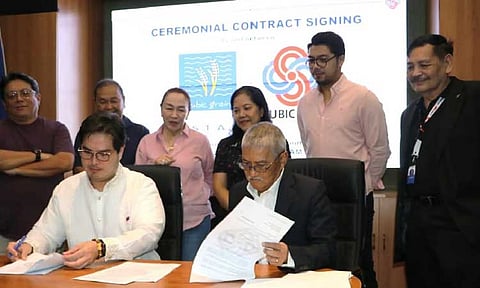 SUBIC TRANSPORT, LOGISTICS HUB The Subic Bay Metropolitan Authority (SBMA) and Subic Bay Freeport Grain Terminal Services, Inc. signed an agreement for the establishment of a P4.135-billion multi-modal logistics and transport hub in the Subic Bay Freeport. (Photo courtesy of SBMA