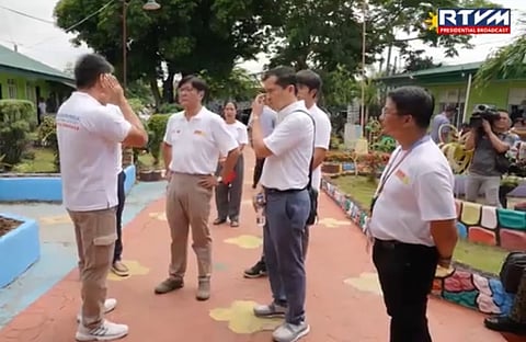 MANILA. President Ferdinand Marcos Jr. inspects the ongoing classroom repairs and witnesses various activities at the Tibagan Elementary School as Brigada Eskwela commences in San Miguel, Bulacan on June 9, 2025.
