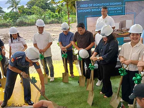 BACOLOD. The groundbreaking ceremony of the new building of Police Station 3 along Buri Road, Barangay Mandalagan, Bacolod City, led by Mayor Alfredo Abelardo Benitez, mayor-elect and Congressman Greg Gasataya, Colonel Joeresty Coronica, BCPO director, and officials of Rockwell Land Corporation on Monday, June 9. 