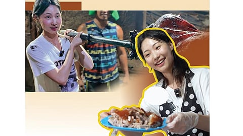 Youtuber Jessica Lee 'lechonera' for a day in Talisay