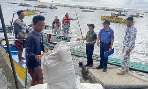 FLOATING SHABU. Fishers turn over to authorities suspected shabu they found floating off the coasts of Pangasinan on June 6, 2025. The Philippine Drug Enforcement Agency on Wednesday (June 18) said operatives have seized PHP9.52 billion worth of illegal drugs from May 30 to June 13. (Photo courtesy of PCG-Pangasinan)