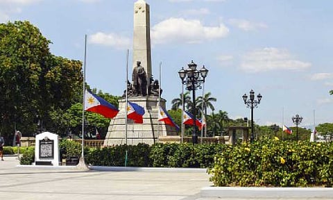 HERO. The monument of national hero Jose Rizal at the Rizal Park in Manila, in this photo taken on April 26, 2025. Senators on Thursday (June 19) underscored the need for renewed focus on youth development and to address the education crisis as the country celebrates the national hero’s 164th birth anniversary. (PNA photo by Joan Bondoc)