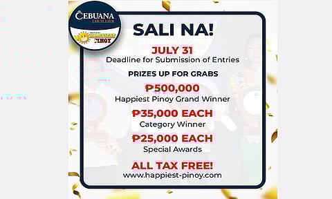 Last call to join Cebuana Lhuillier’s Search for the Happiest Pinoy