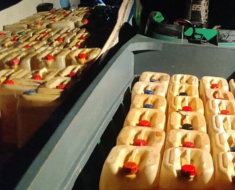 ZAMBOANGA. Authorities arrest three persons as they seize shipments of smuggled petroleum products off Sitangkai, Tawi-Tawi, on Friday, June 20. The Maritime policemen were conducting maritime patrol when they intercepted the shipment of smuggled gasoline. 