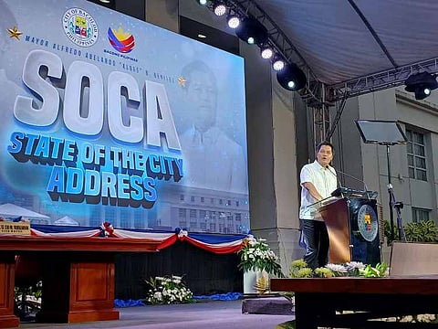 BACOLOD. Outgoing Bacolod City Mayor Alfredo Abelardo Benitez delivers his third and final State of the City Address(Soca) on June 25, at the Bacolod City Government Center (BCGC) grounds. 